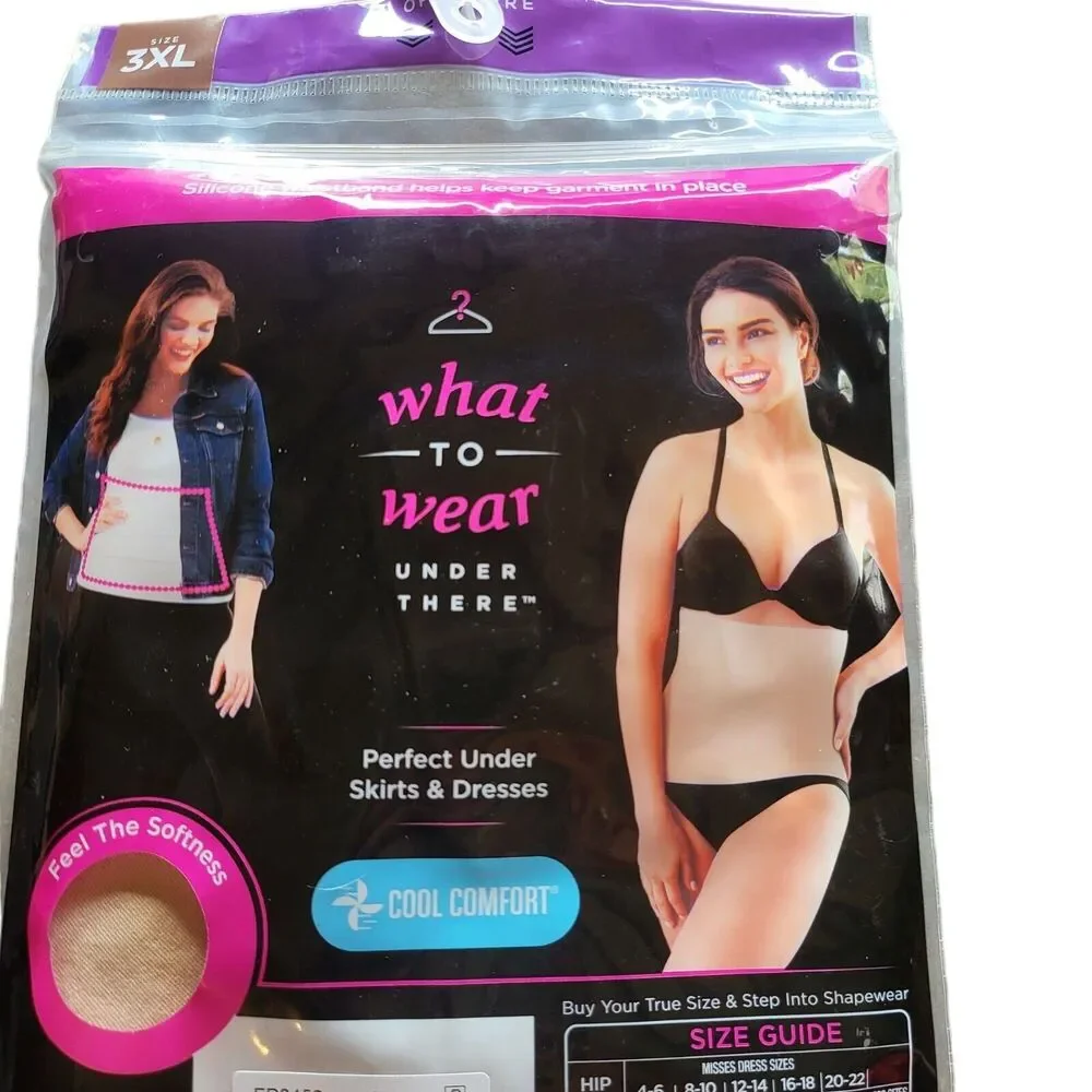 Maidenform Flexees Waist Nippers 3XL Womens Plus Size Smooth Shaper Cool Comfort